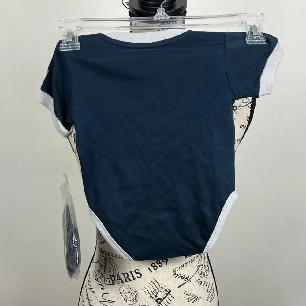 NWT Adidas New York Yankees 3/6 months onesie with matching socks